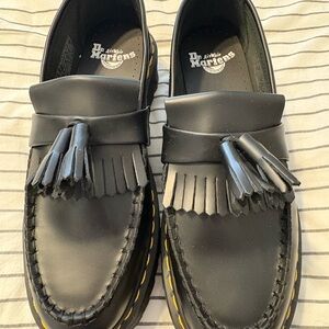 Dr. Martens Black Loafers with Tassels